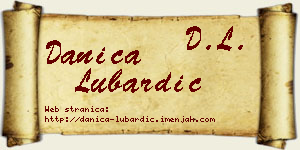 Danica Lubardić vizit kartica